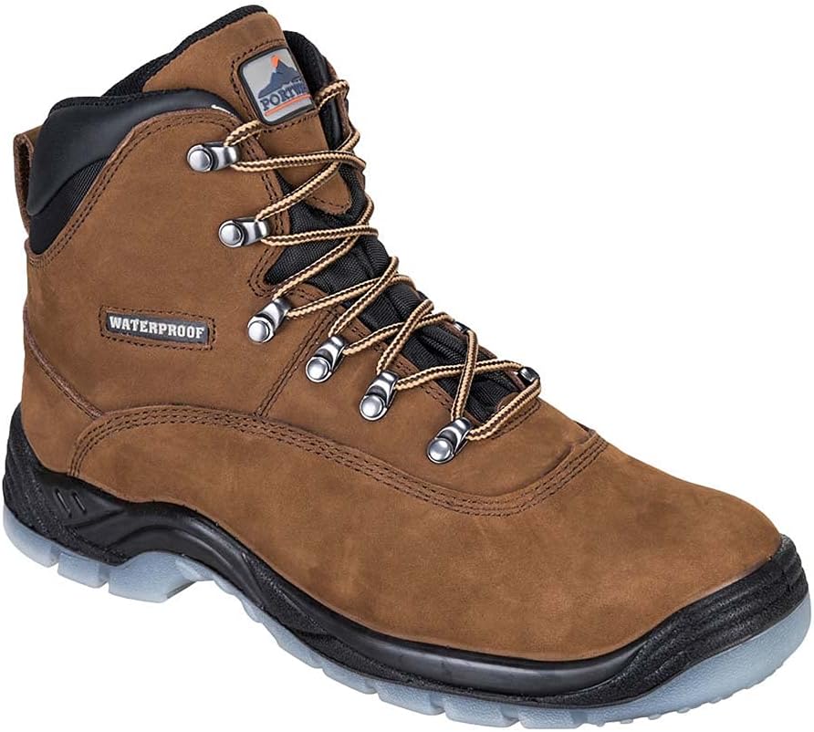 Portwest Steelite All-Wetter Stiefel S3 WR, Grösse: 44, Farbe: Braun, FW57BRR44