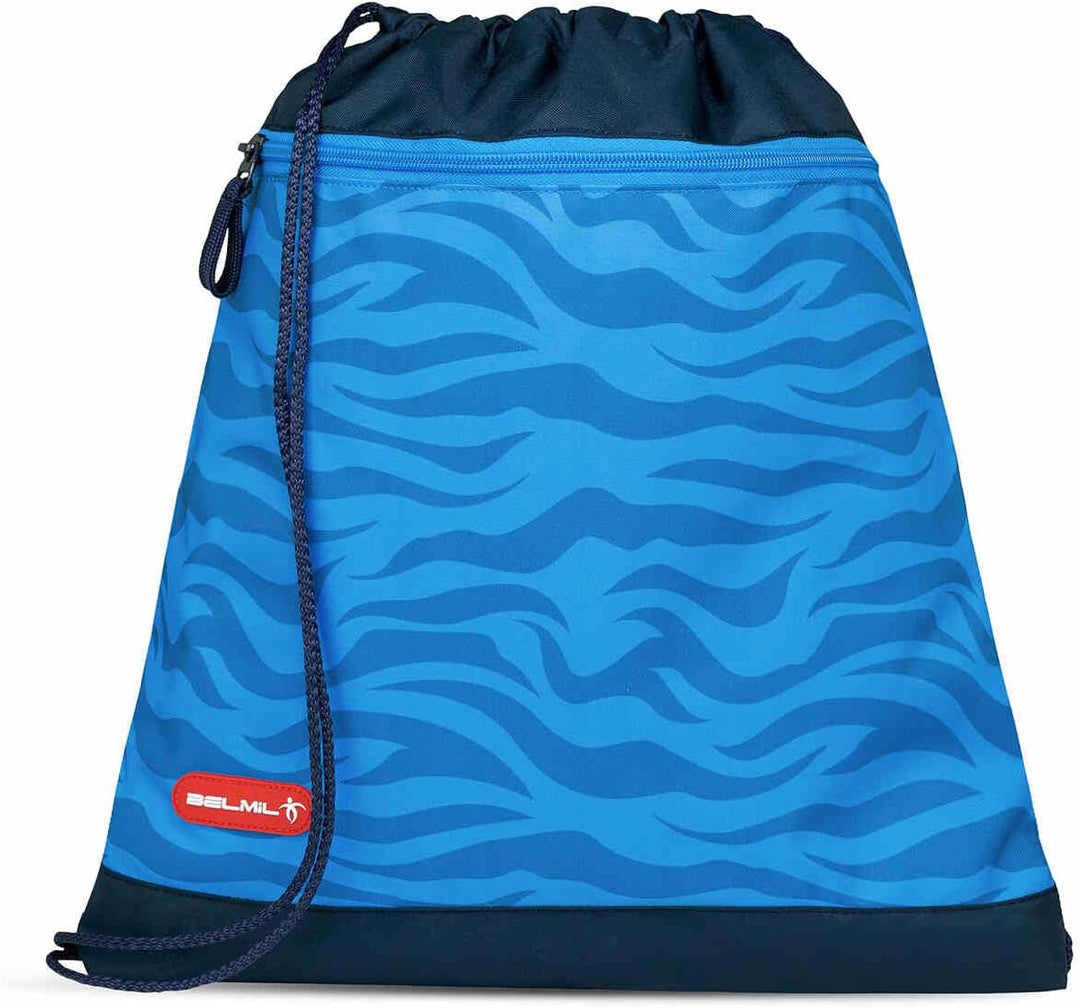 Belmil Classy Plus Schulranzen Set 6-teilig mit extra Schlüsselanhänger (405-78AG/S/K) (Animal Kingd