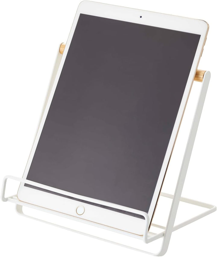 YAMAZAKI 2737 Tablet Kochbuchständer, Stahl, Weiss