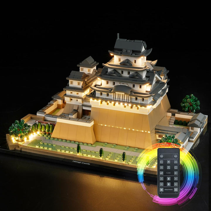 cooldac Led Licht Kit für Lego 21060 Architecture Burg Himeji, Fernbedienung Kreative Licht Kit Set