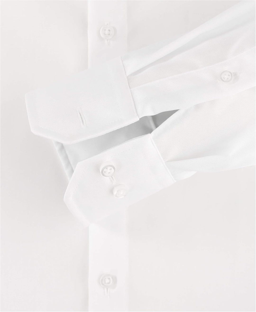 Venti Herren Twill Hemd unifarben extra Langer Arm 72cm Modern Fit 39 Extra Tall Weiss, 39 Extra Tal