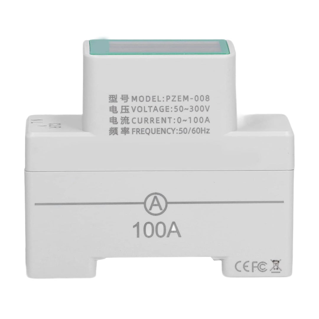Stromzähler Hutschiene Voltmeter Amperemeter, AC50-300V/100A LCD Digitale Stromzähler DIN Schienen S