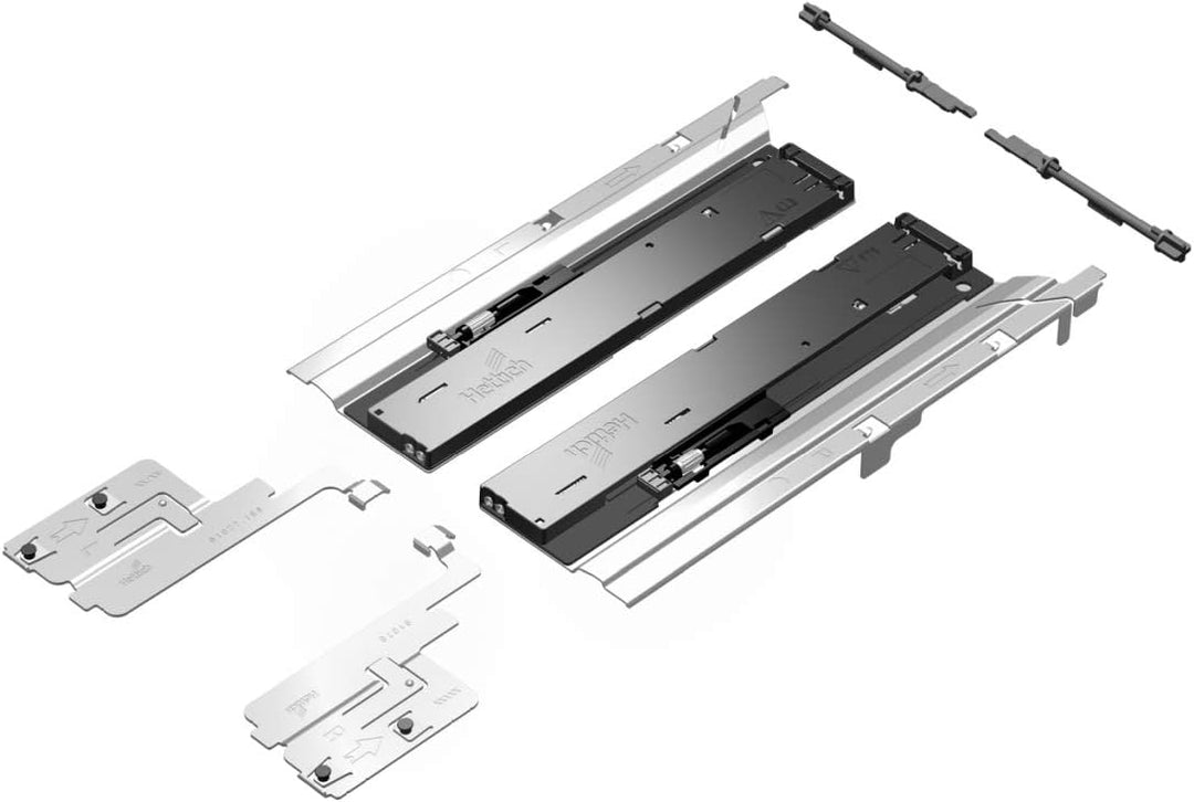 Hettich FRANCE SAS CUA60304 Push to Open Silent 2.0 Arcitech für Schubkasten Tiefe 400-650 mm, Belas