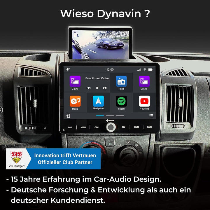 DYNAVIN Android Autoradio Navi für FIAT Ducato Citroën Jumper II Peugeot Boxer II: 10,1 Zoll Radio m