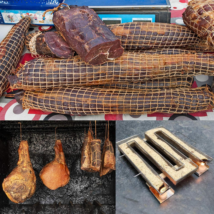 Sparbrand Kaltrauchgenerator Kaltraucherzeuger Edelstahl mit Griff für Kalträuchern Kugelgrill Grill