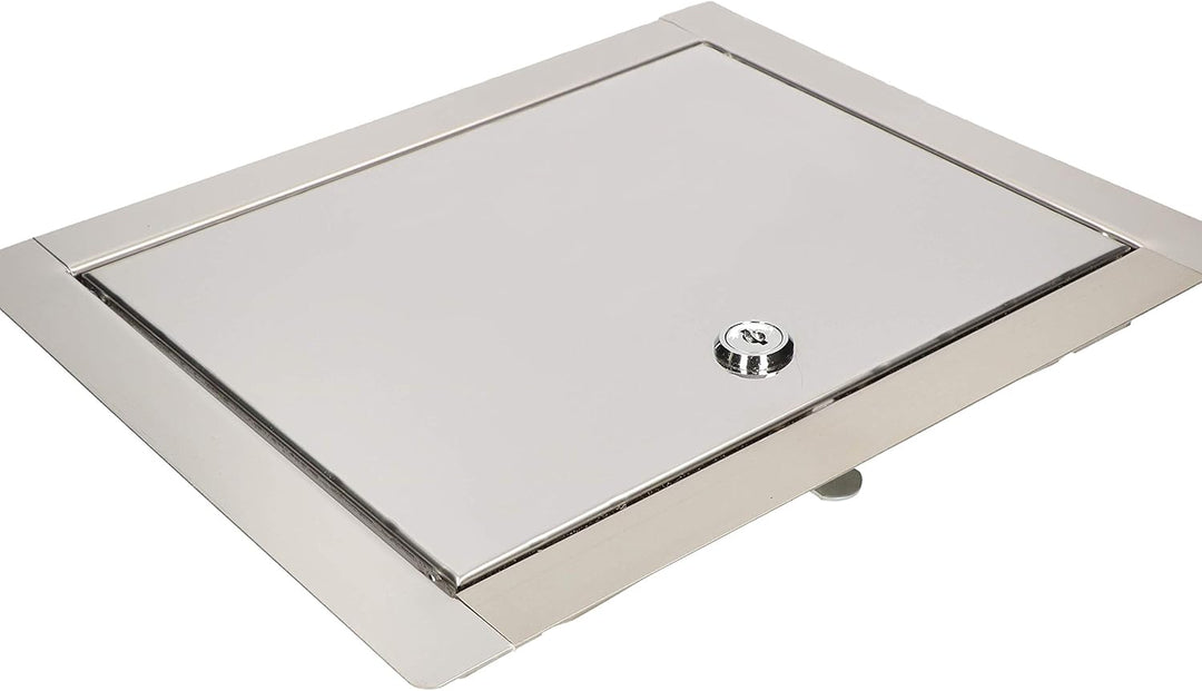 KOTARBAU® Revisionsklappe Grösse 40x50cm mit Schlüssel Edelstahl Silber für