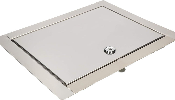 KOTARBAU® Revisionsklappe Grösse 40x50cm mit Schlüssel Edelstahl Silber für