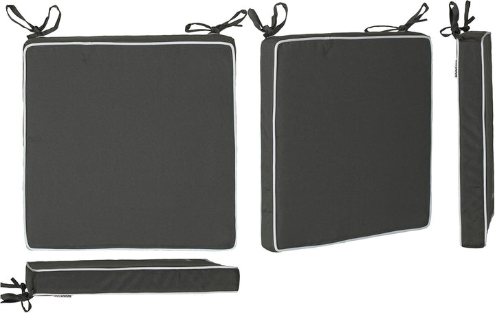 Brandsseller Outdoor Sitzkissen Kissen Dekokissen - Schmutz- und Wasserabweisend - 220 gr. Füllung -