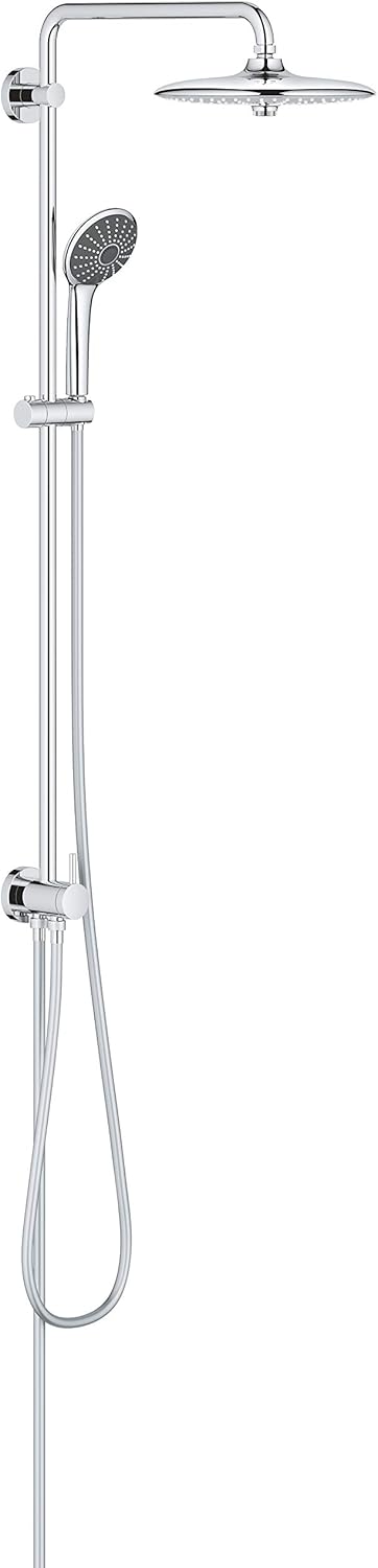 GROHE Vitalio Joy Shower System 260 - Duschsystem mit Umstellung, chrom, 27357002 & Precision Get -