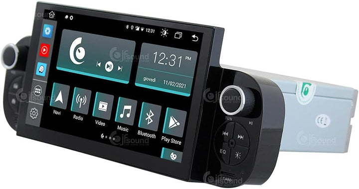Costum fit Autoradio für FIAT Panda Android GPS Bluetooth WiFi Dab USB Full HD Touchscreen Display 7