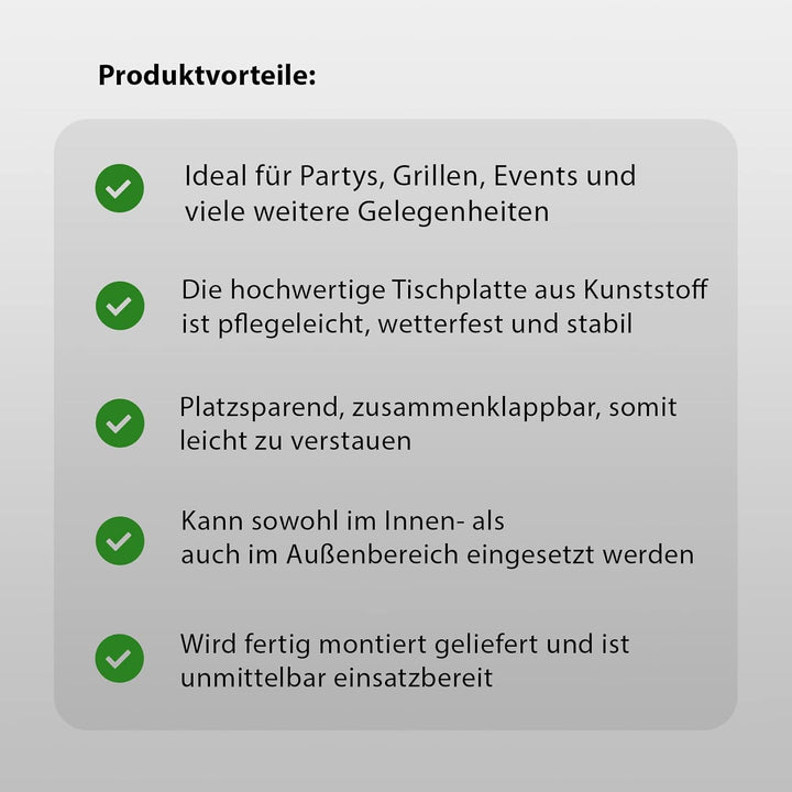 TRUTZHOLM Gartentisch rund Holzoptik grau Ø 60cm klappbar standfest robust Balkontisch Beistelltisch