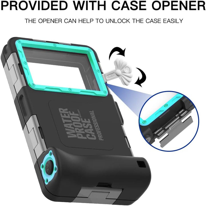 FocRelaxer IPX8 wasserdichte Handyhülle Universal Unterwasser Wasserfeste Handytasche Schwimmen 20M