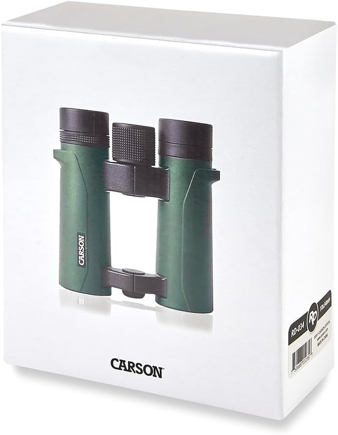 Carson Baureihe RD 10x34mm Kompaktfernglas mit Doppelsteg, wasserdicht und mit extrem hoher Auflösun
