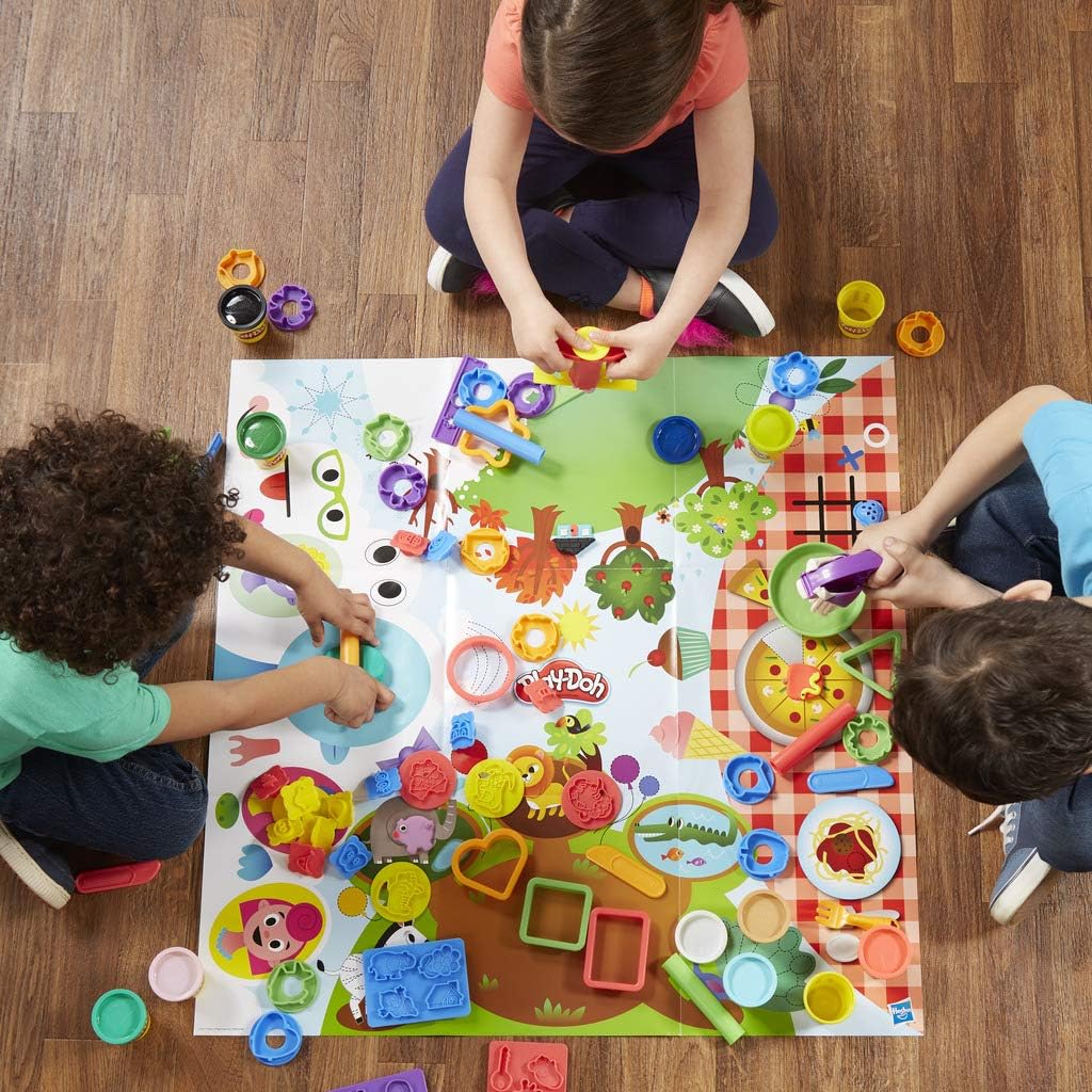 Hasbro Play-Doh E2542F03 Grosse Knetparty, Knete, Mehrfarbig Single, Single