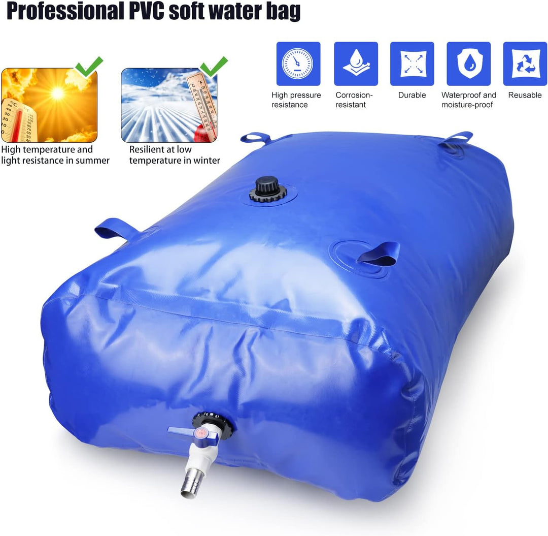 Récupérateur d'eau Citerne eau de Pluie Borsa dell'acqua sac à eau mobile sac à eau extérieur avec v