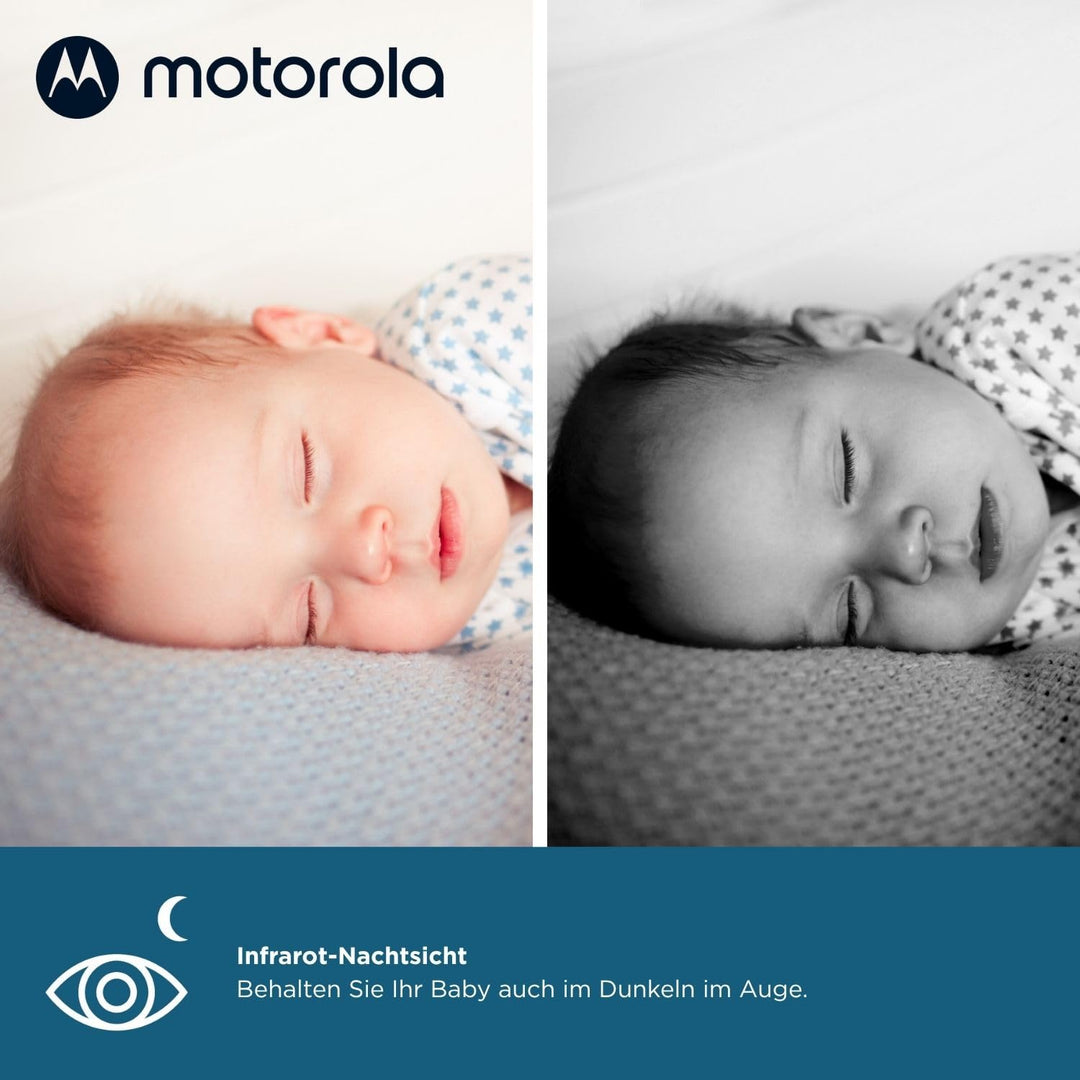 Motorola Nursery Babyphone mit Kamera - Baby Monitor VM50G - Überwachungskamera mit Farbdisplay, Zwe