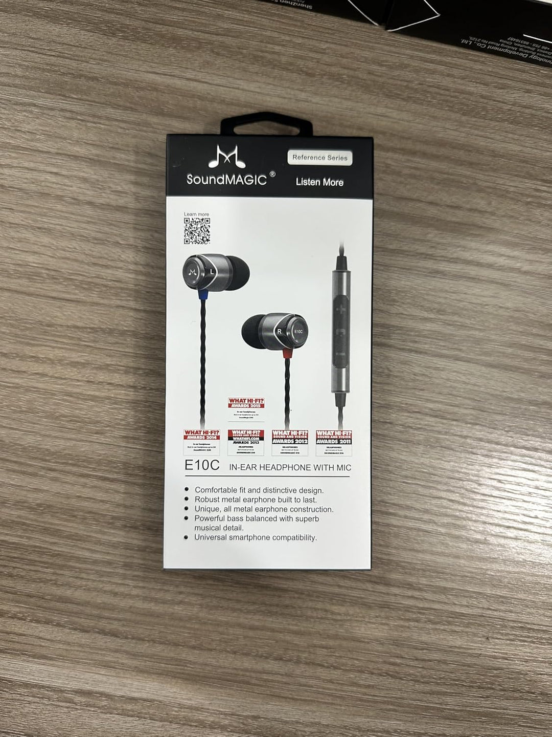 SoundMAGIC E10C Kabelgebundene Kopfhörer mit Mikrofon, HiFi-Stereo-Ohrhörer, geräuschisolierende In-
