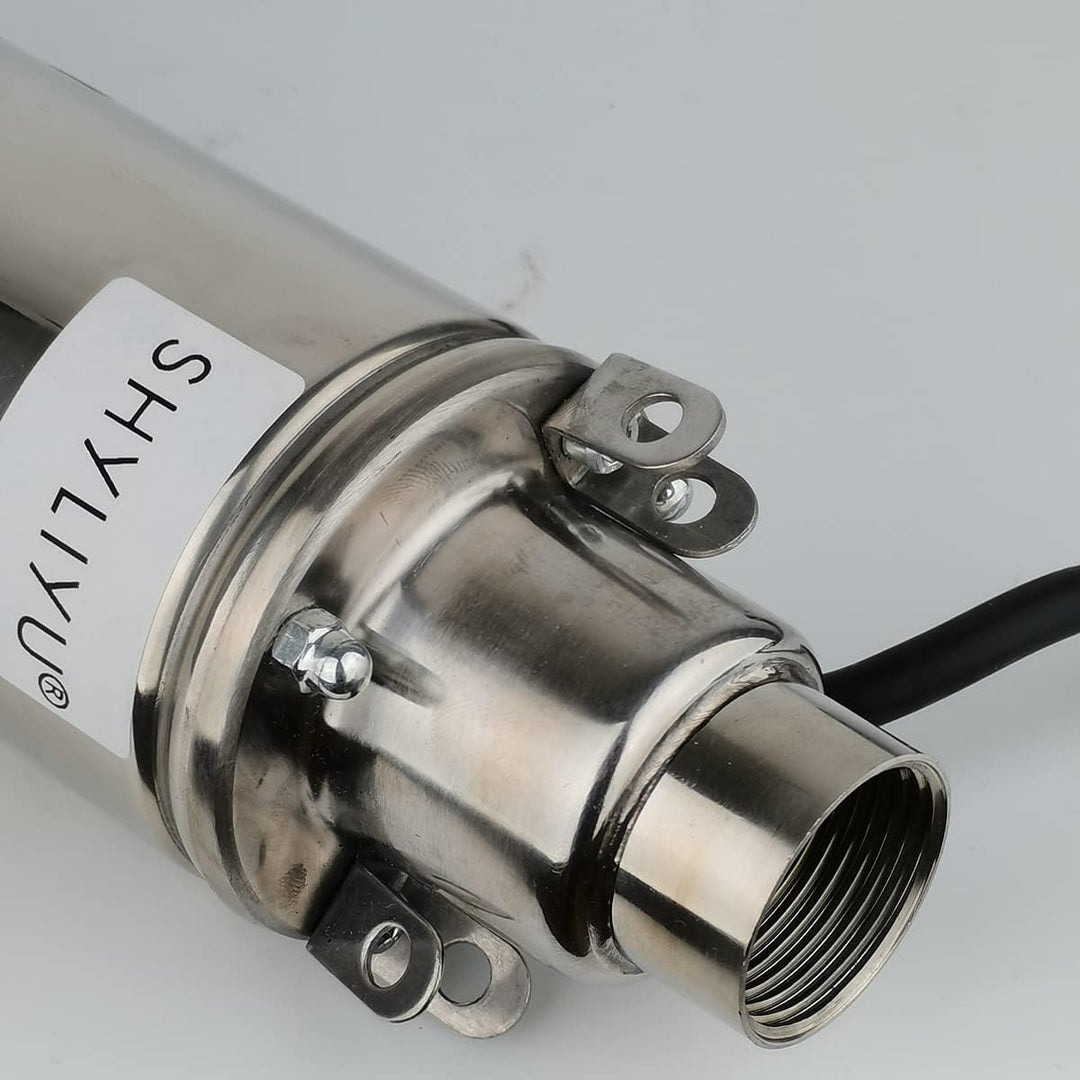 SHYLIYU Tiefbrunnen-Tauchpumpe 12V 200W Solar-Tauchwasserpumpe 2300L / H Brunnenpumpe für den indust