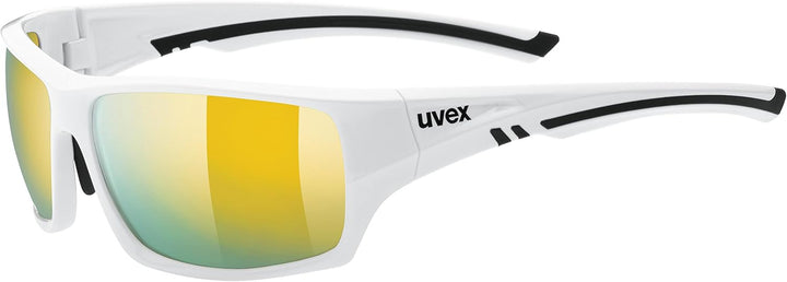 Uvex Unisex Sportstyle 222 Pola Sportbrille Einheitsgrösse white/yellow, Einheitsgrösse white/yellow