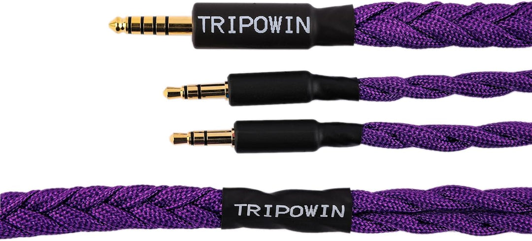 Linsoul Tripowin GranVia Upgraded OFC hohe Reinheit Kopfhörer Audio Ersatzkabel, Dual 3.5mm Stecker