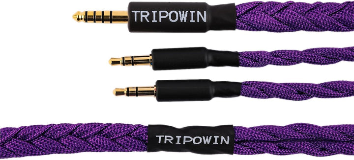 Linsoul Tripowin GranVia Upgraded OFC hohe Reinheit Kopfhörer Audio Ersatzkabel, Dual 3.5mm Stecker