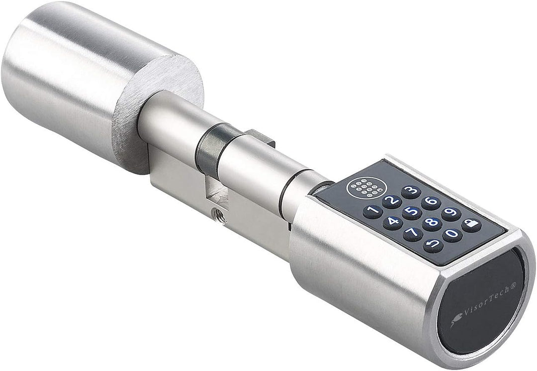 VisorTech Codeschloss: Elektronischer Tür-Schliesszylinder mit Zahlencode, Bluetooth & App (Schliess