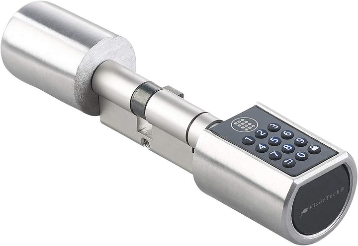VisorTech Codeschloss: Elektronischer Tür-Schliesszylinder mit Zahlencode, Bluetooth & App (Schliess