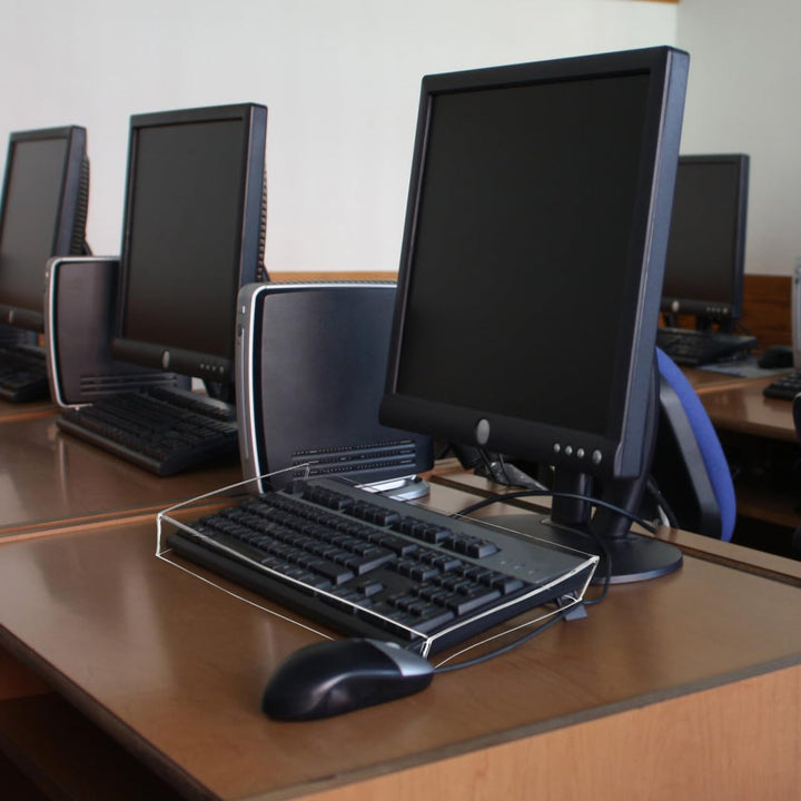 TOPBATHY Tastaturabdeckung Fall Acryl Klar Transparent Tastaturabdeckung Anti-Katzen-Tastaturabdecku