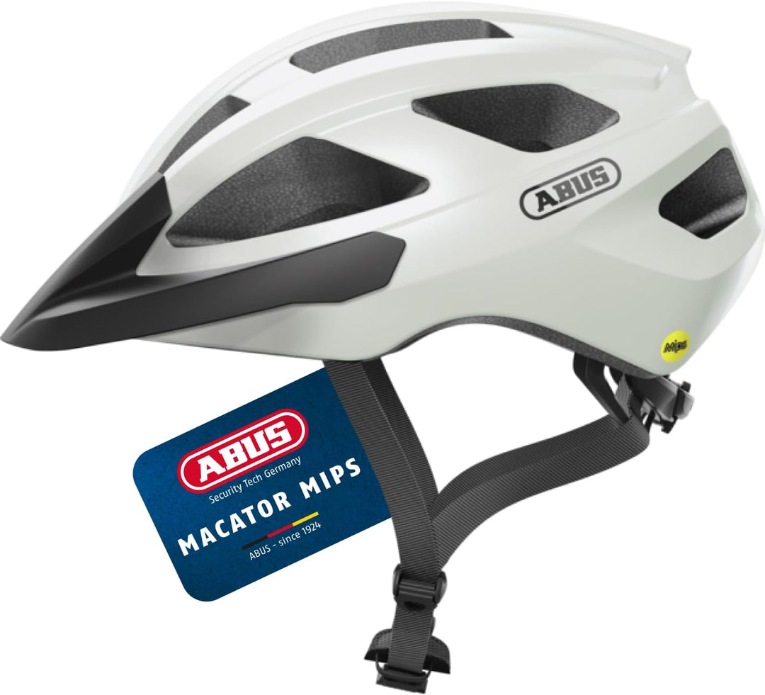 ABUS Rennradhelm Macator MIPS - Fahrradhelm für Einsteiger mit Schirm - geeignet für Zopfträger/-inn