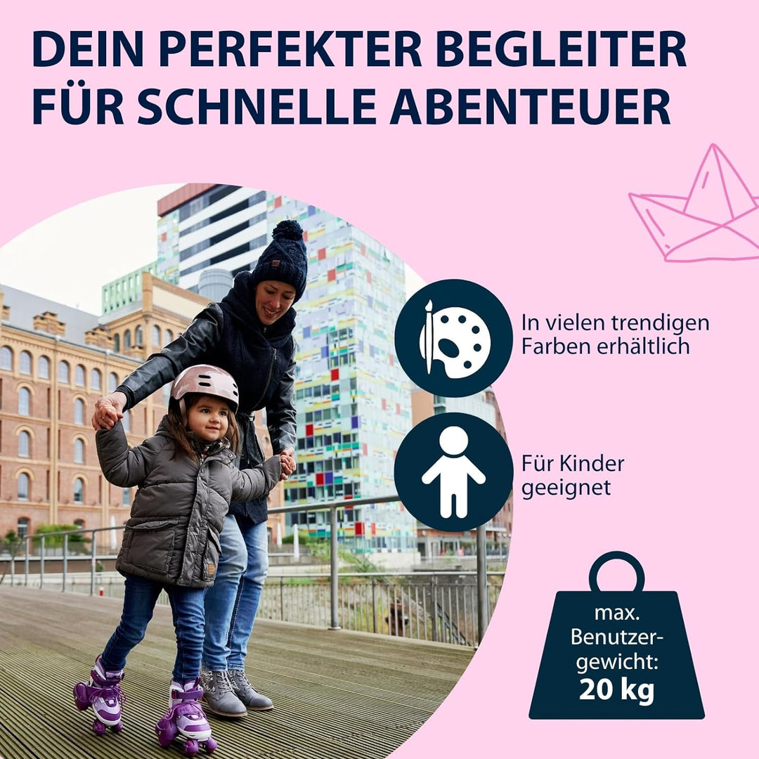 HUDORA Rollschuh My First Quad in versch. Grössen & Farben - hochwertige Rollschuhe für Kinder bis 2