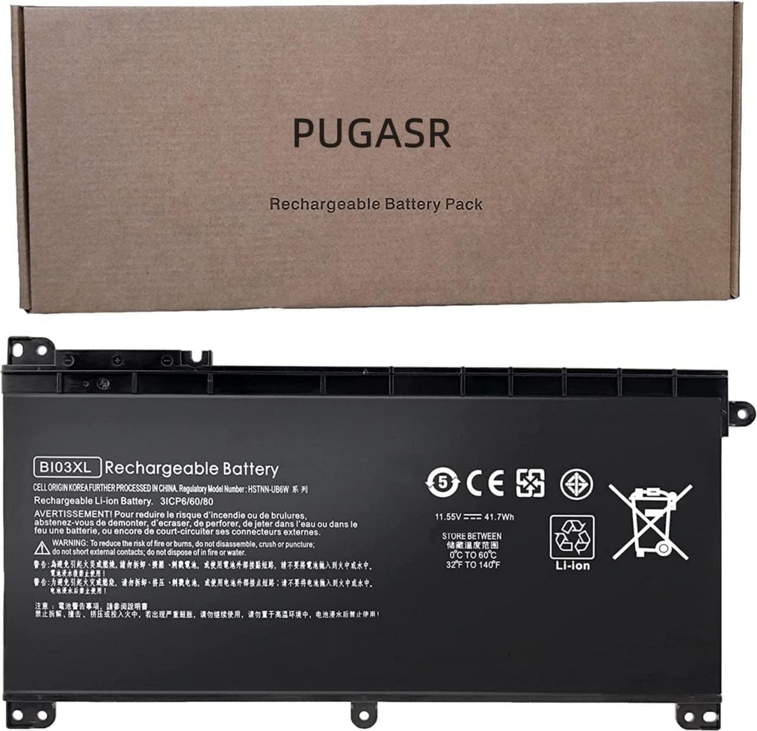 PUGASR BI03XL Laptop Akku Kompatibel mit HP Pavilion X360 13-U M3-U M3-U001DX M3-U103DX 13-U003LA St