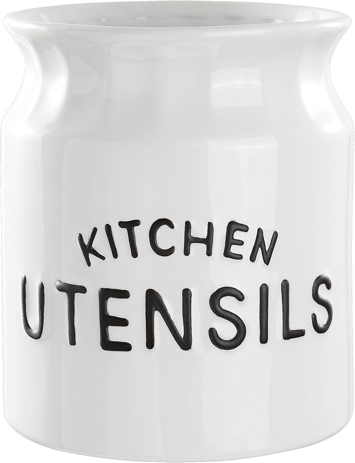 Karisky Kitchen Utensil Holder for Countertop, Solid Ceramic Cooking Utensil Crock Holder for Kitche