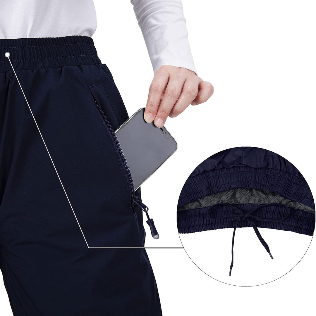 33,000ft Regenhose Damen Wasserdicht Atmungsaktive Fahrrad Überziehhose Leichte Wanderhose Winddicht