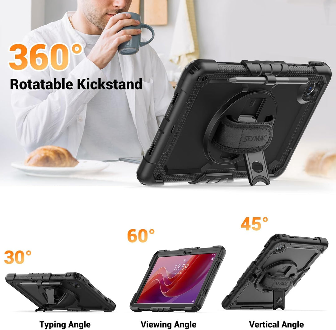 SEYMAC Hülle für Lenovo Tab M11 2024 (TB-330FU/TB-331FC), Stossfeste für Lenovo Tab M11 Hülle mit Di