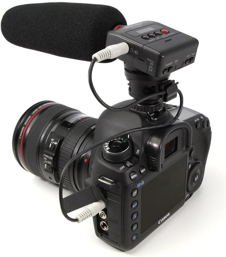Tascam DR-10SG – Audiorecorder mit Richtmikrofon für DSLR-Kameras