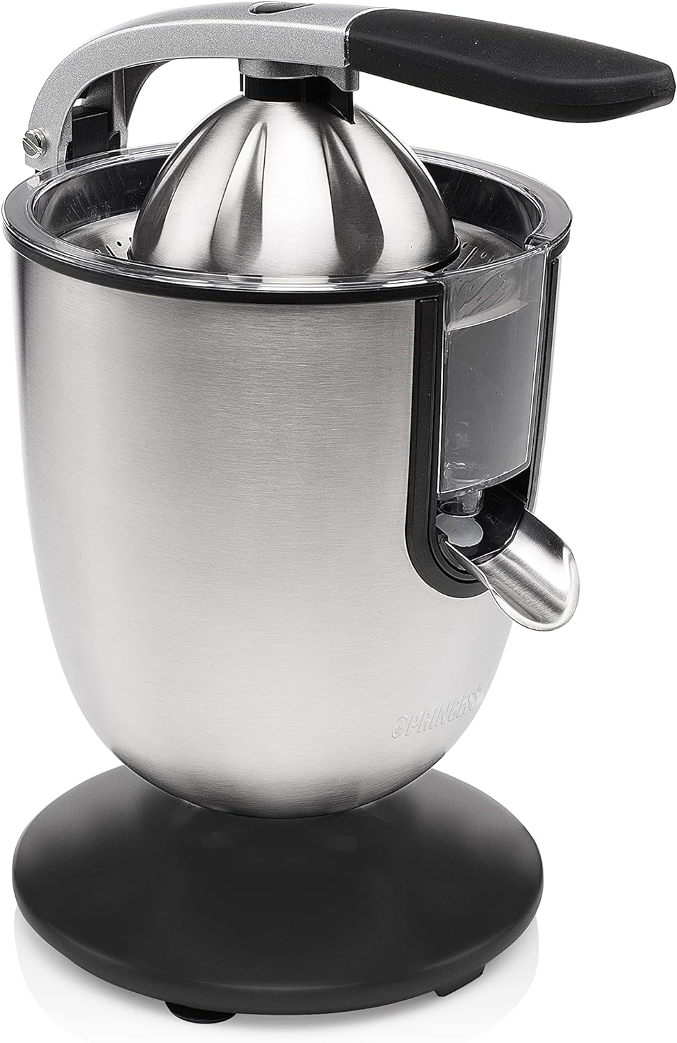 Princess Edelstahl Zitruspresse Champion Juicer - professioneller Hebelarm, 160 Watt Motor, Universa