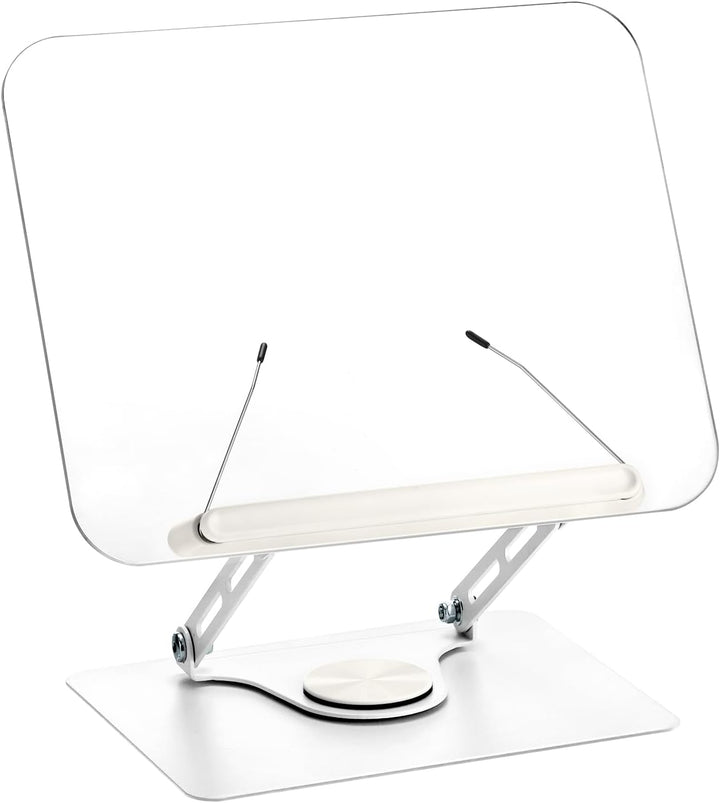 QWORK® Buchhalter Leseständer 360° Drehbarer und Faltbarer, Winkel und Höhe Verstellbar, Tragkraft c