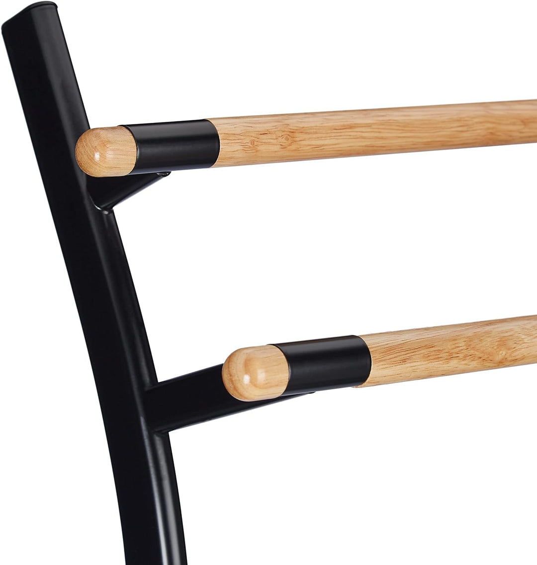 Relaxdays Handtuchhalter, freistehend, Handtuchständer mit 2 Stangen, HBT: 88 x 46,5 x 20 cm, ohne B