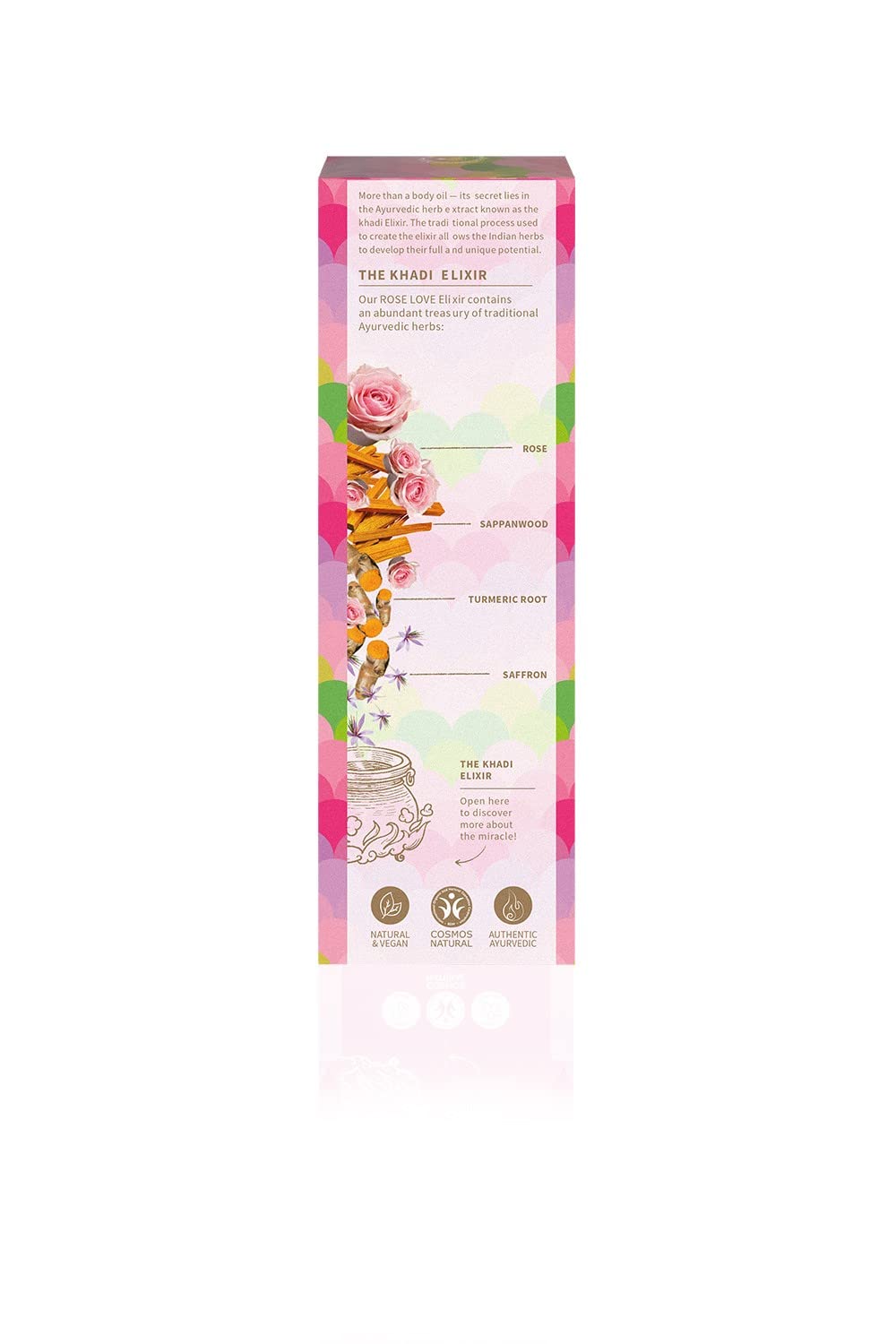 khadi ROSE LOVE Ayurvedisches Elixier Skin & Soul Oil, Luxuriöses Schönheitsöl, verwöhnend, regeneri