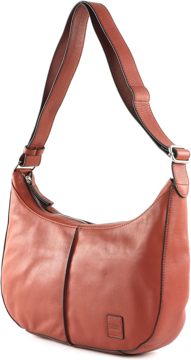 FREDsBRUDER FB Schultertasche Leder 37 cm Brick, Brick