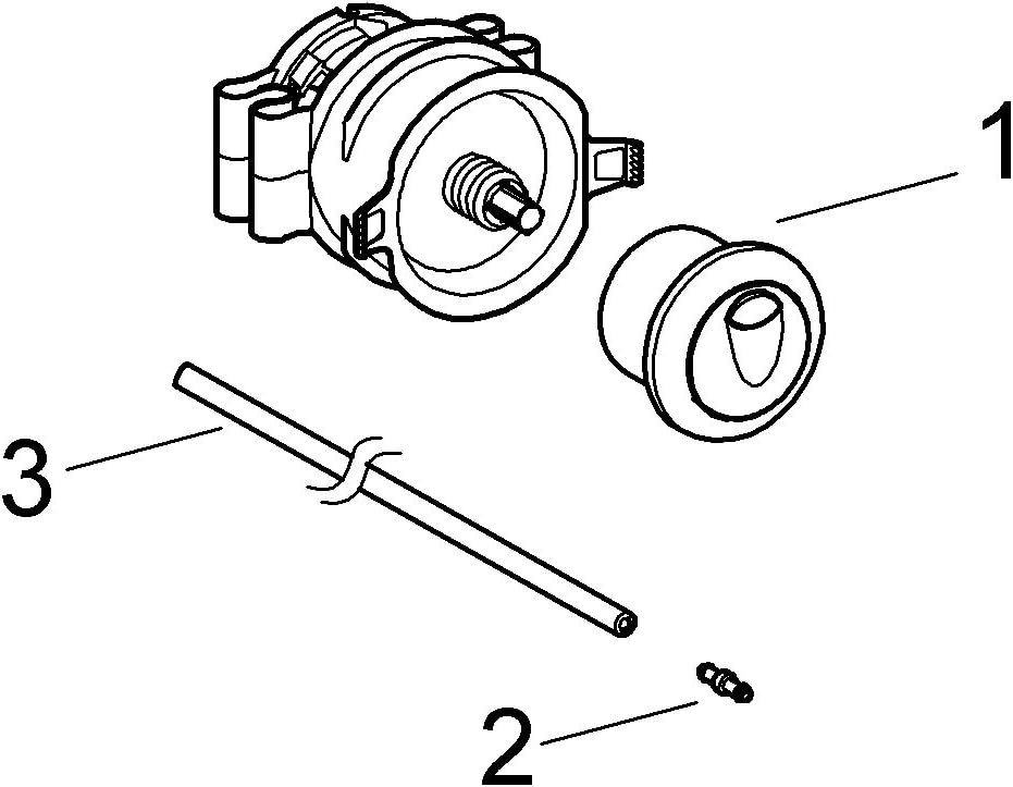 GROHE Pneumatische Druckknopfbetätigung (für 2-Mengen- oder Start & Stopp-Betätigung, in Kombination
