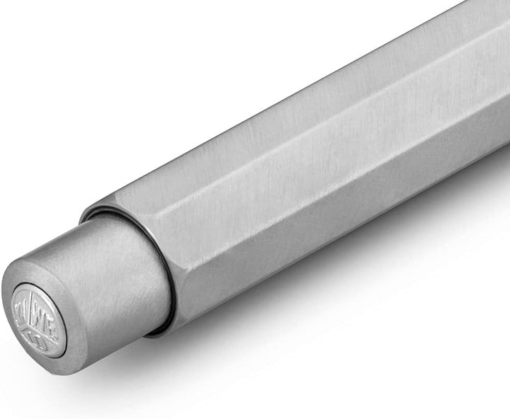 Kaweco Steel Sport Druckbleistift 0.7mm HB I Minenbleistift aus gebürstetem Edelstahl I Edler Druckm