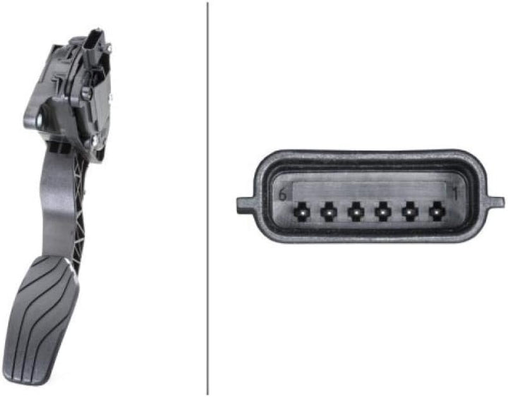 HELLA 6PV 009 978-791 Sensor, Fahrpedalstellung - für Linkslenker - Schaltgetriebe