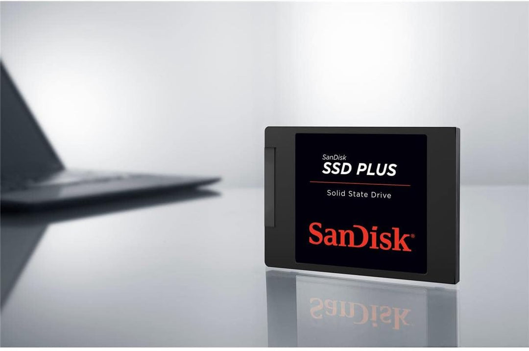 SanDisk SSD PLUS 1 TB Sata III 2.5 Inch Internal SSD, Up to 535 MB/s, Black 1TB bis zu 535 MB/Sek Si