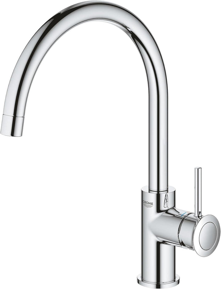 GROHE Start Classic - Einhand- Spültischarmatur & BauEdge - Badewannenarmatur (integriertes Rücklauf