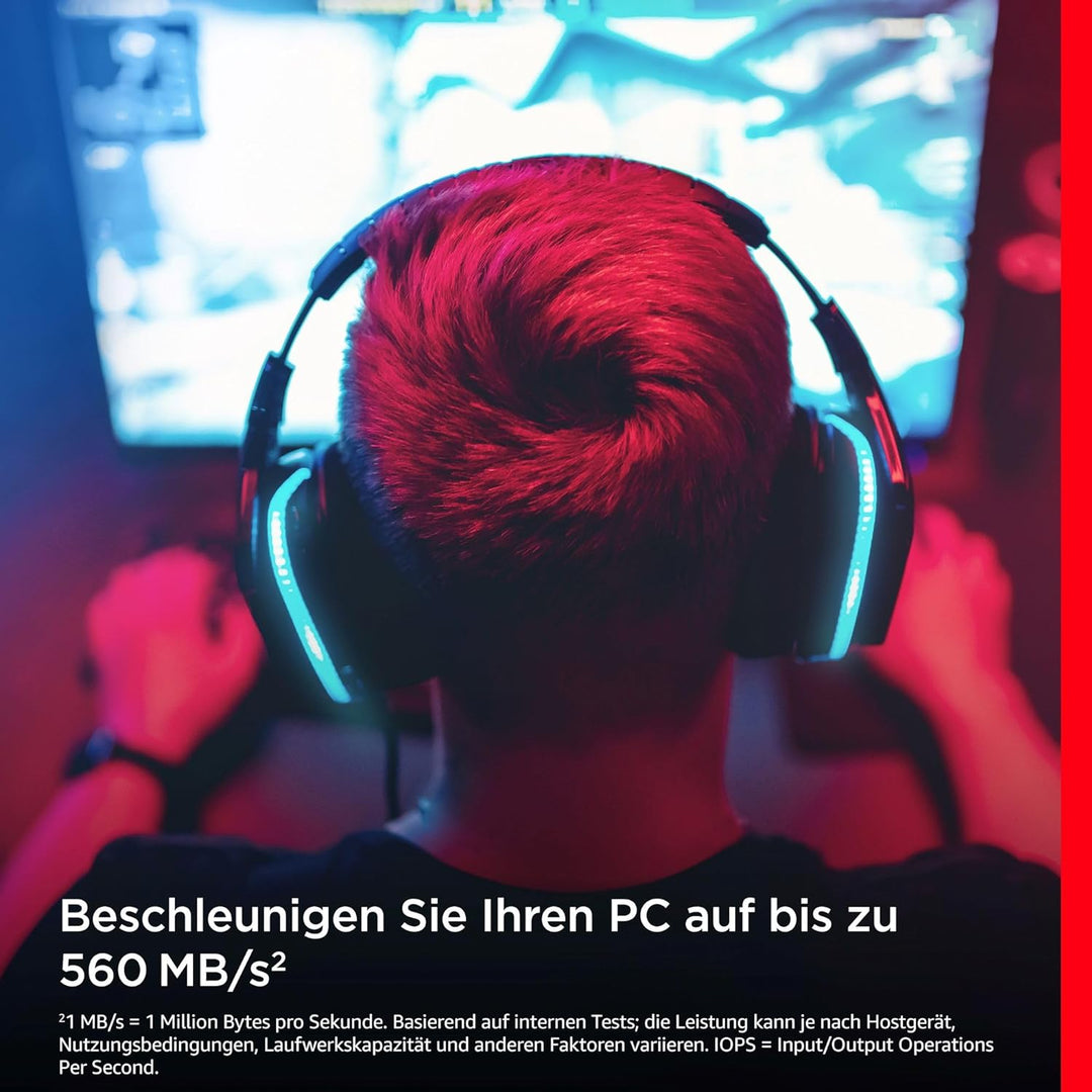 SanDisk Ultra 3D SSD 500 GB interne Festplatte (SSD intern 2,5 Zoll, stossbeständig, 3D NAND-Technol