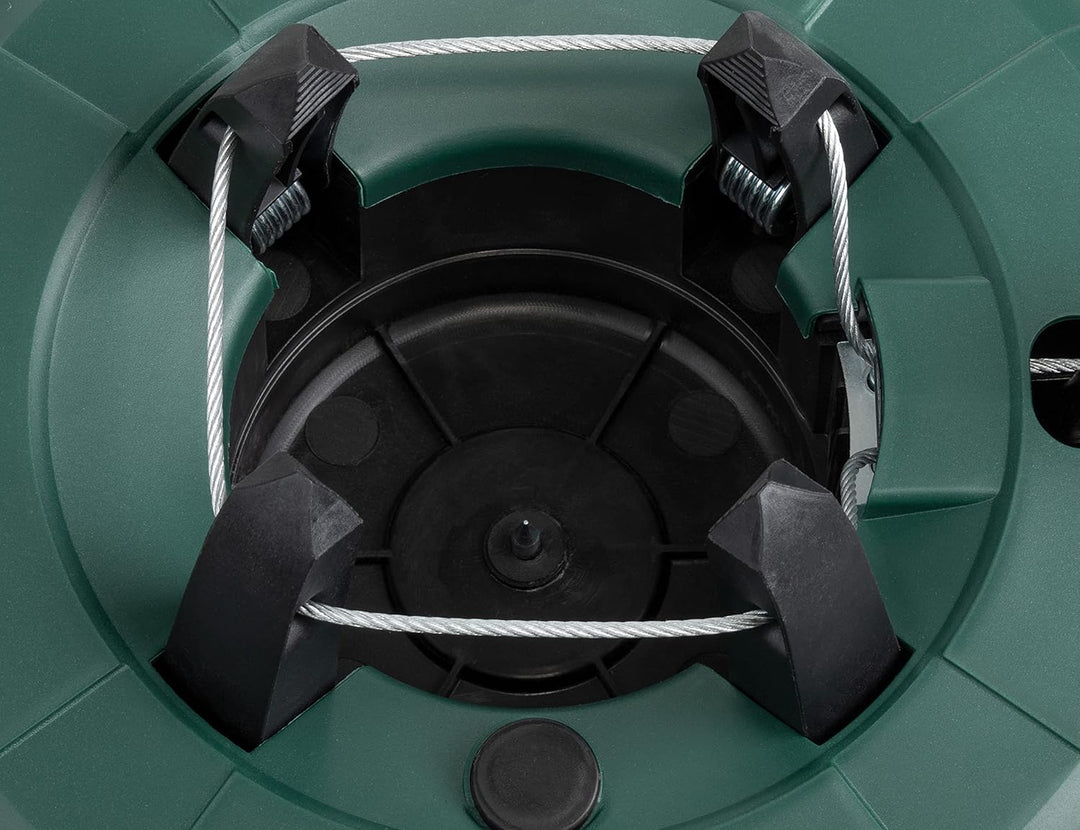 Brandsseller Christbaumständer bis zu 2,5 m Bäume mit Fusshebeltechnik EIN-Seil-Technik und Sicherun