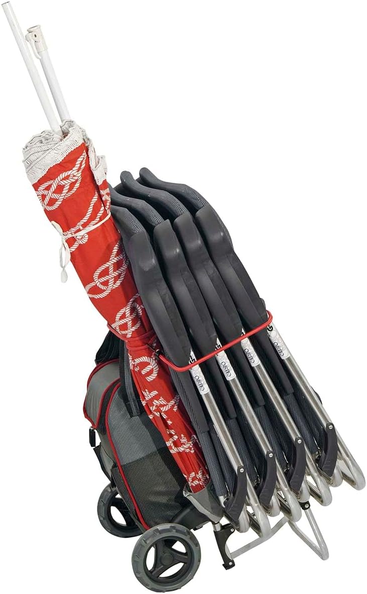 Carro portaobjetos extensible con bolsillo nevera Crespo Strand- und Campingwagen, Crespo Strand- un