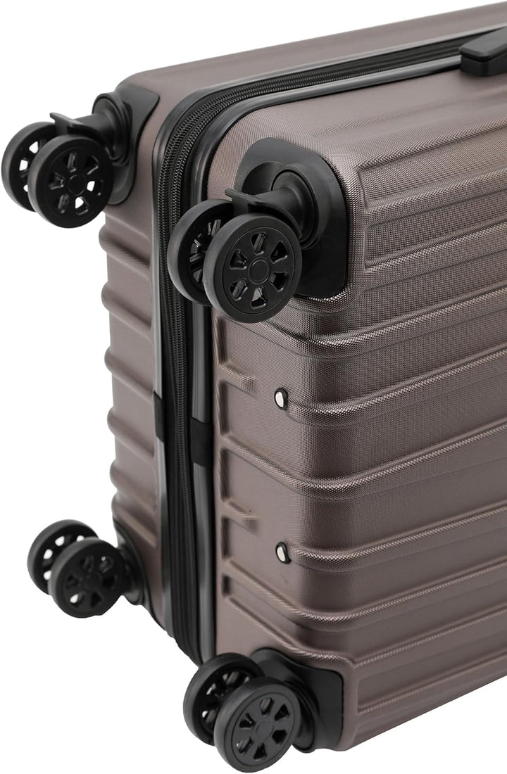 BEIBYE Kofferset Rollkoffer Koffer Hartschale,TSA Schloss, Zwillingsrollen, Erweiterung (Coffee, 76