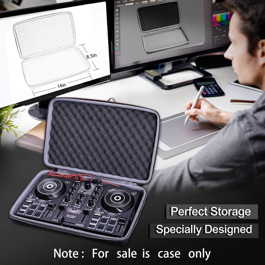 XANAD Schutzhülle für Hercules – DJControl Inpulse 200, Reise-Aufbewahrungstasche – Schwarz (graues